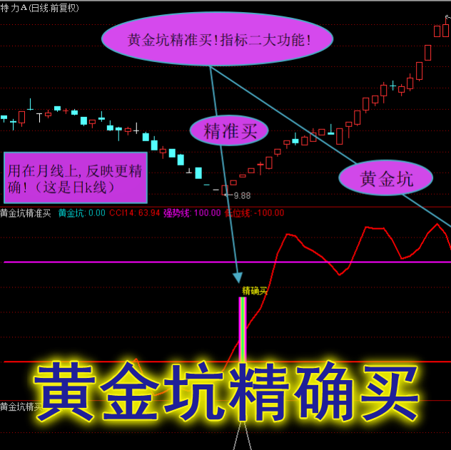 通达信软件精品系列－黄金坑精确买重点